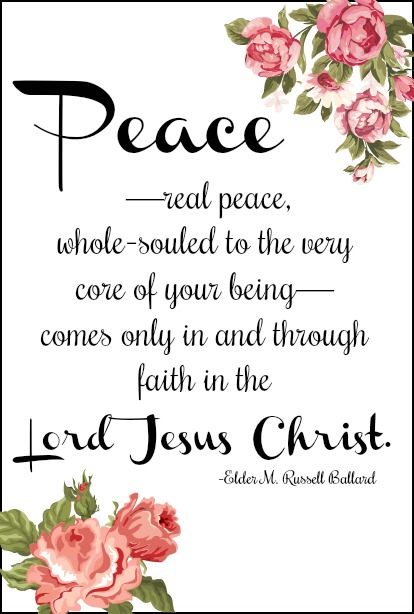 the real meaning of peace, elder m. russell ballard