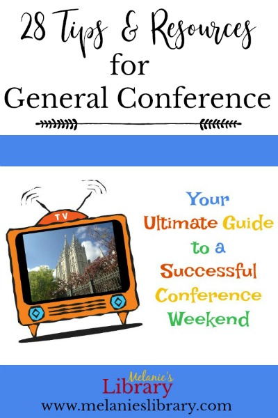 general conference packets, general conference ideas, general conference printables, www.melanieslibrary.com