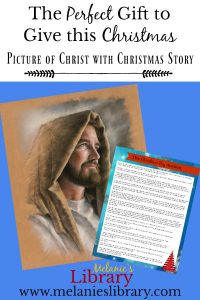 the christmas day auction, perfect gift for christmas, thoughtful christmas gift, Christ artwork with christmas story, www.melanieslibrary.com